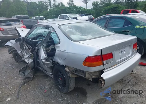 1998 Honda Civic Ex из США, поврежденный, VIN 1HGEJ8244WL035537